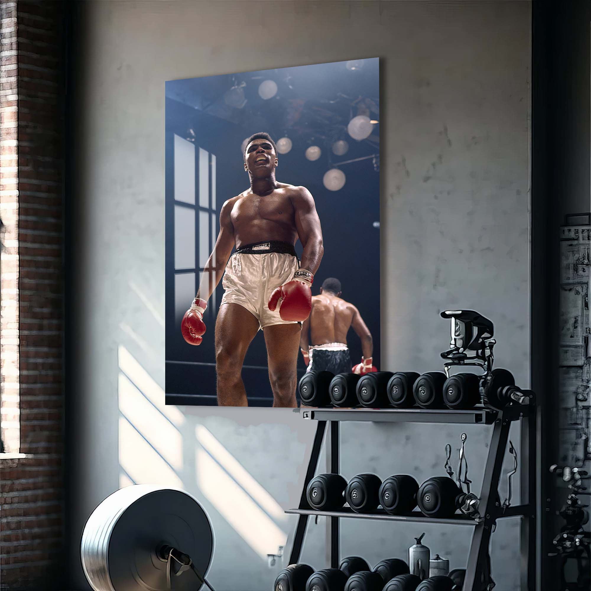 Artronauts Glass Print Muhammad Ali - vs Floyd Patterson