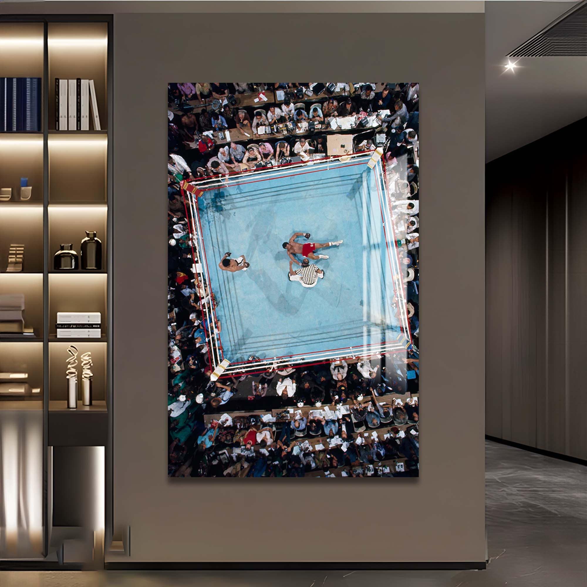 Artronauts Glass Print Muhammad Ali - Knockout