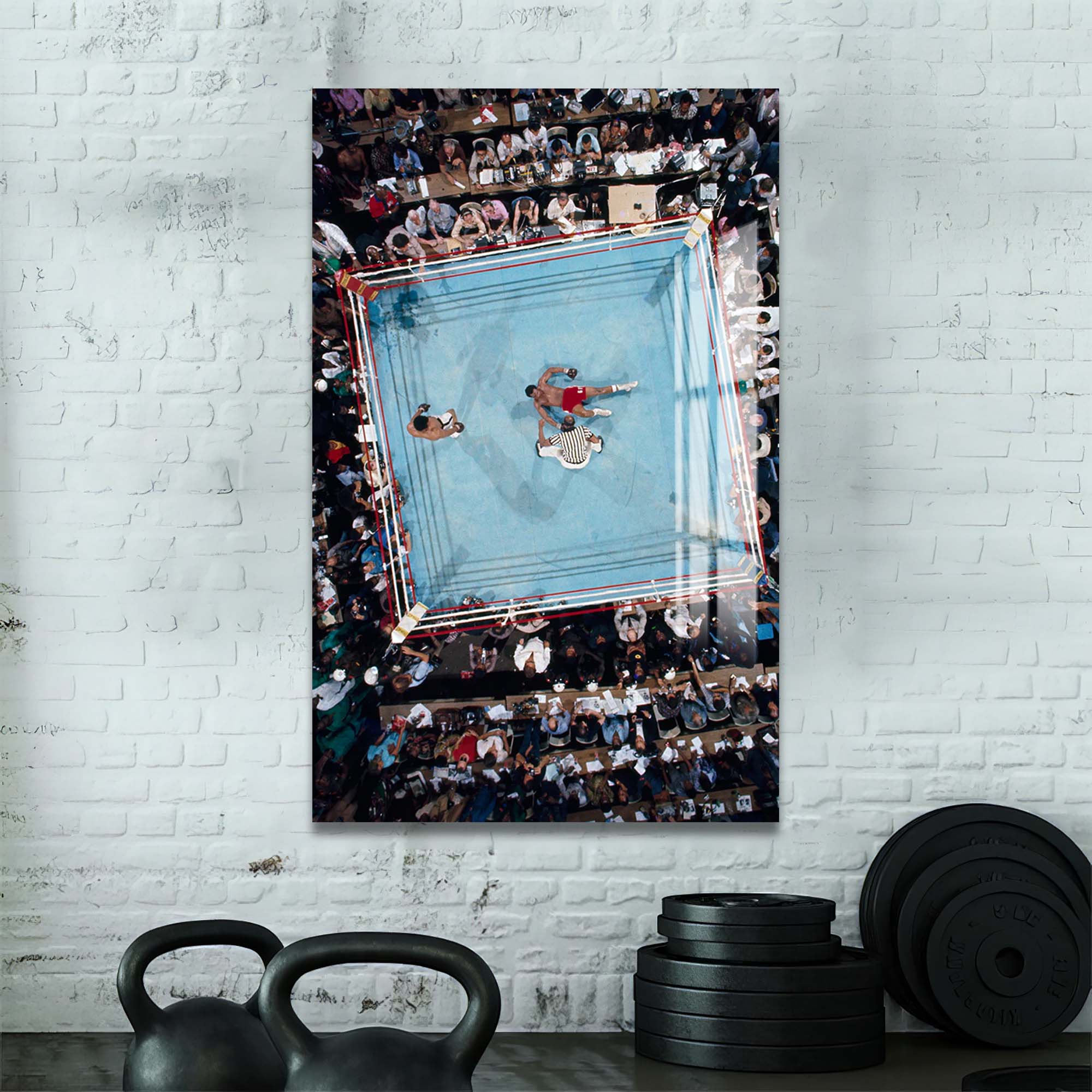 Artronauts Glass Print Muhammad Ali - Knockout