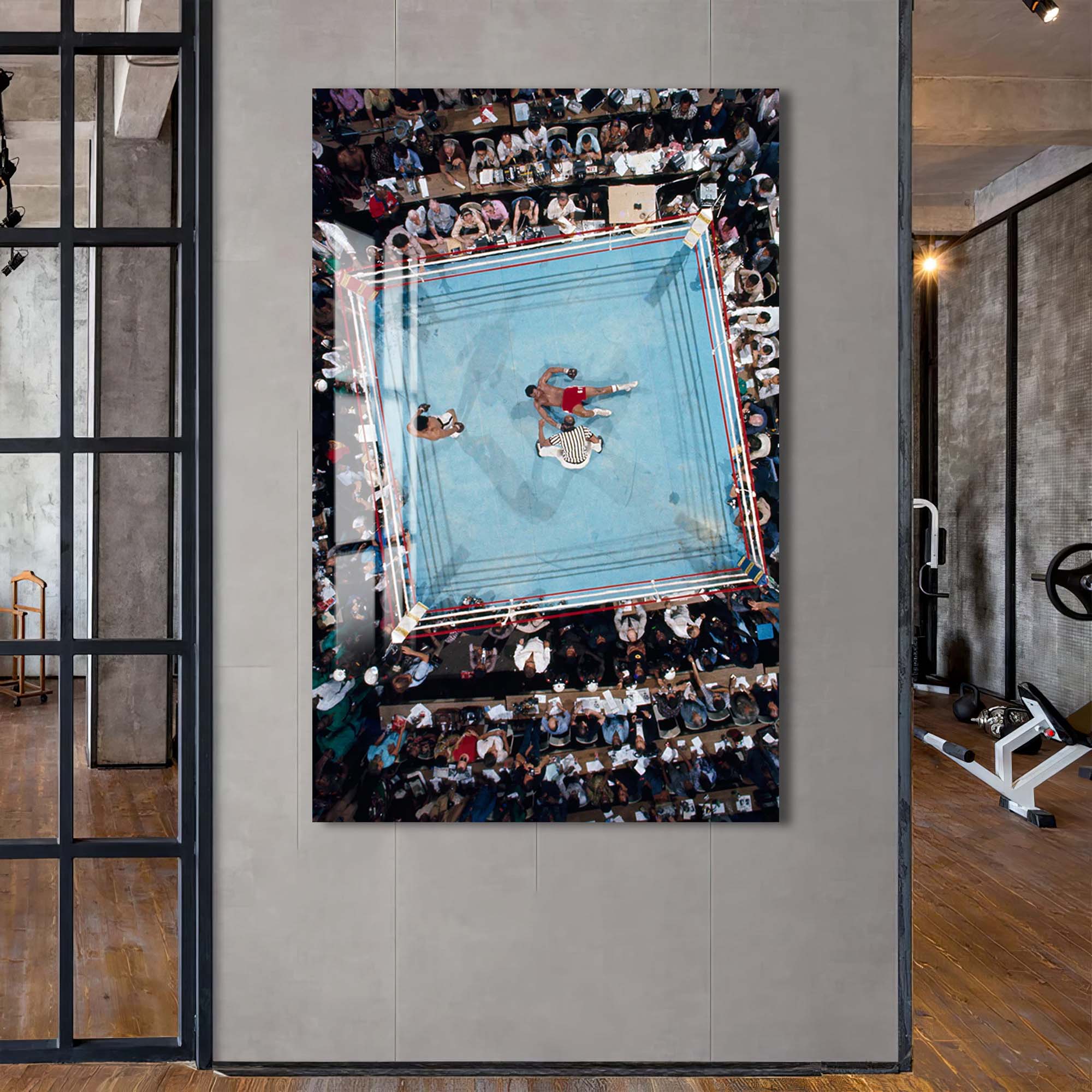 Artronauts Glass Print Muhammad Ali - Knockout