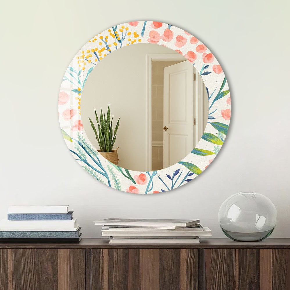 Artronauts Glass Print Floral - Tempered Glass Mirror