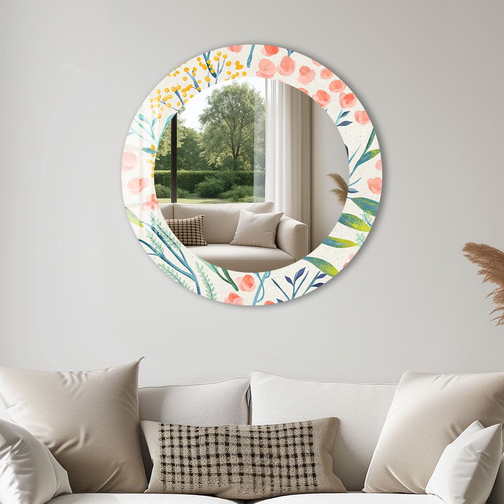 Artronauts Glass Print Floral - Tempered Glass Mirror