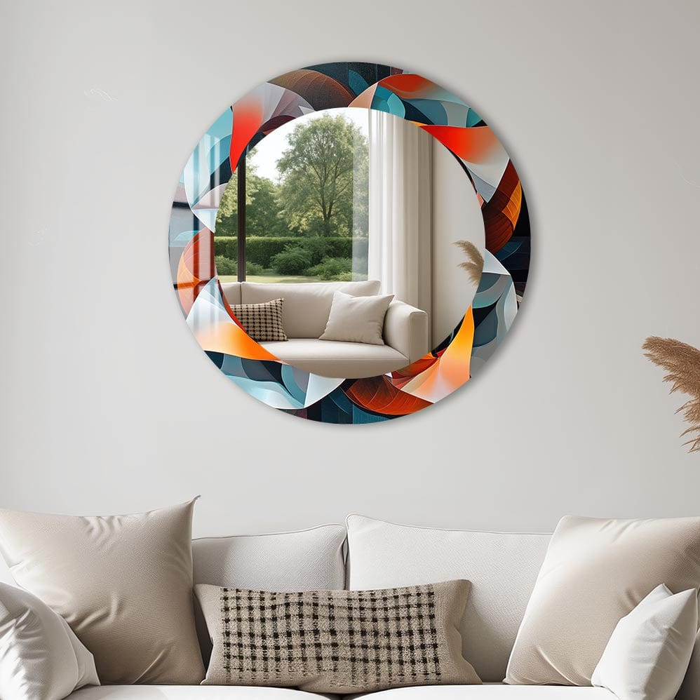 Artronauts Glass Print Geometrical - Tempered Glass Mirror