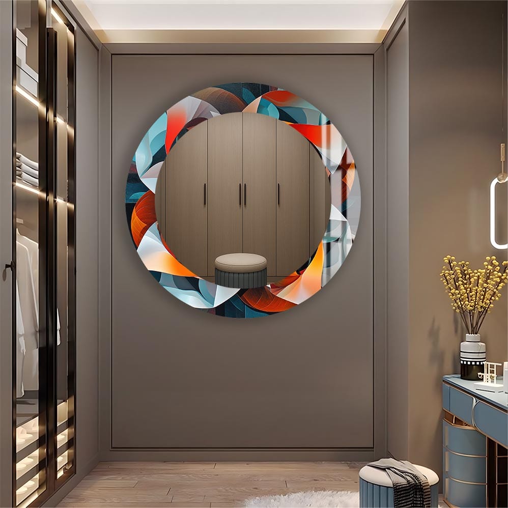 Artronauts Glass Print Geometrical - Tempered Glass Mirror