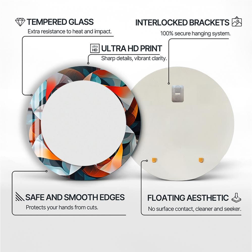 Artronauts Glass Print Geometrical - Tempered Glass Mirror
