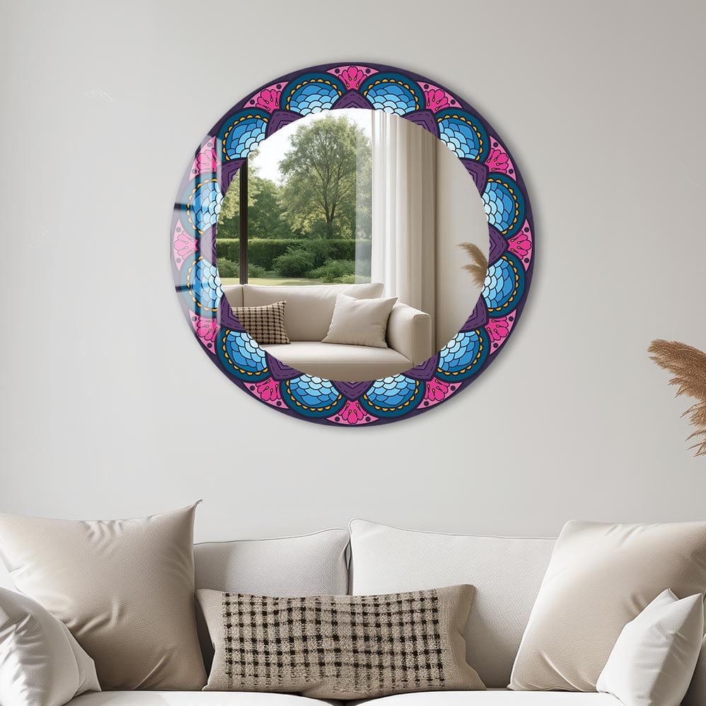 Artronauts Glass Print Mandala - Tempered Glass Mirror