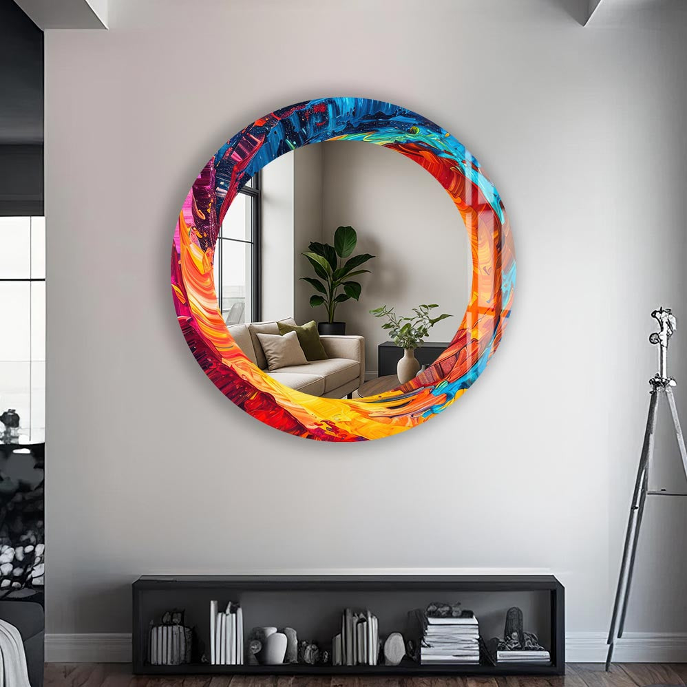 Colourful Abstract - Tempered Glass Mirror
