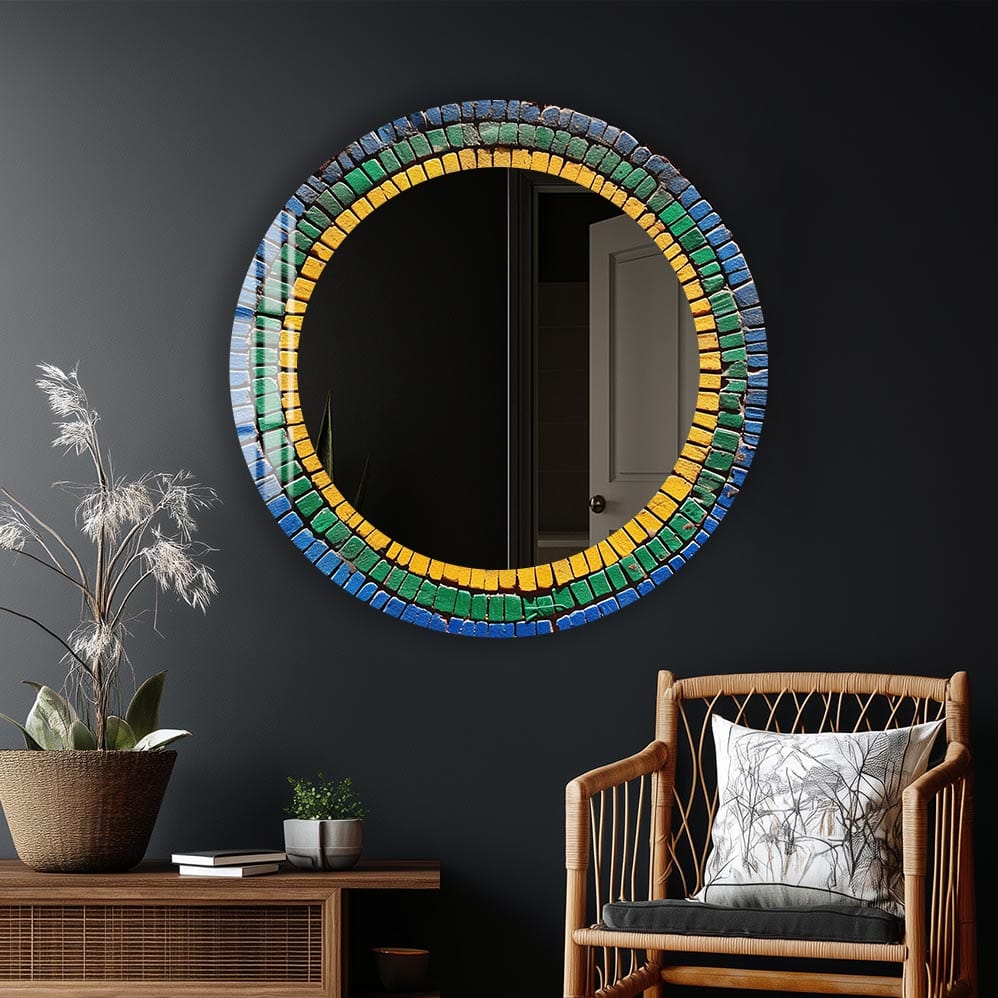 Artronauts Glass Print Mosaics - Tempered Glass Mirror