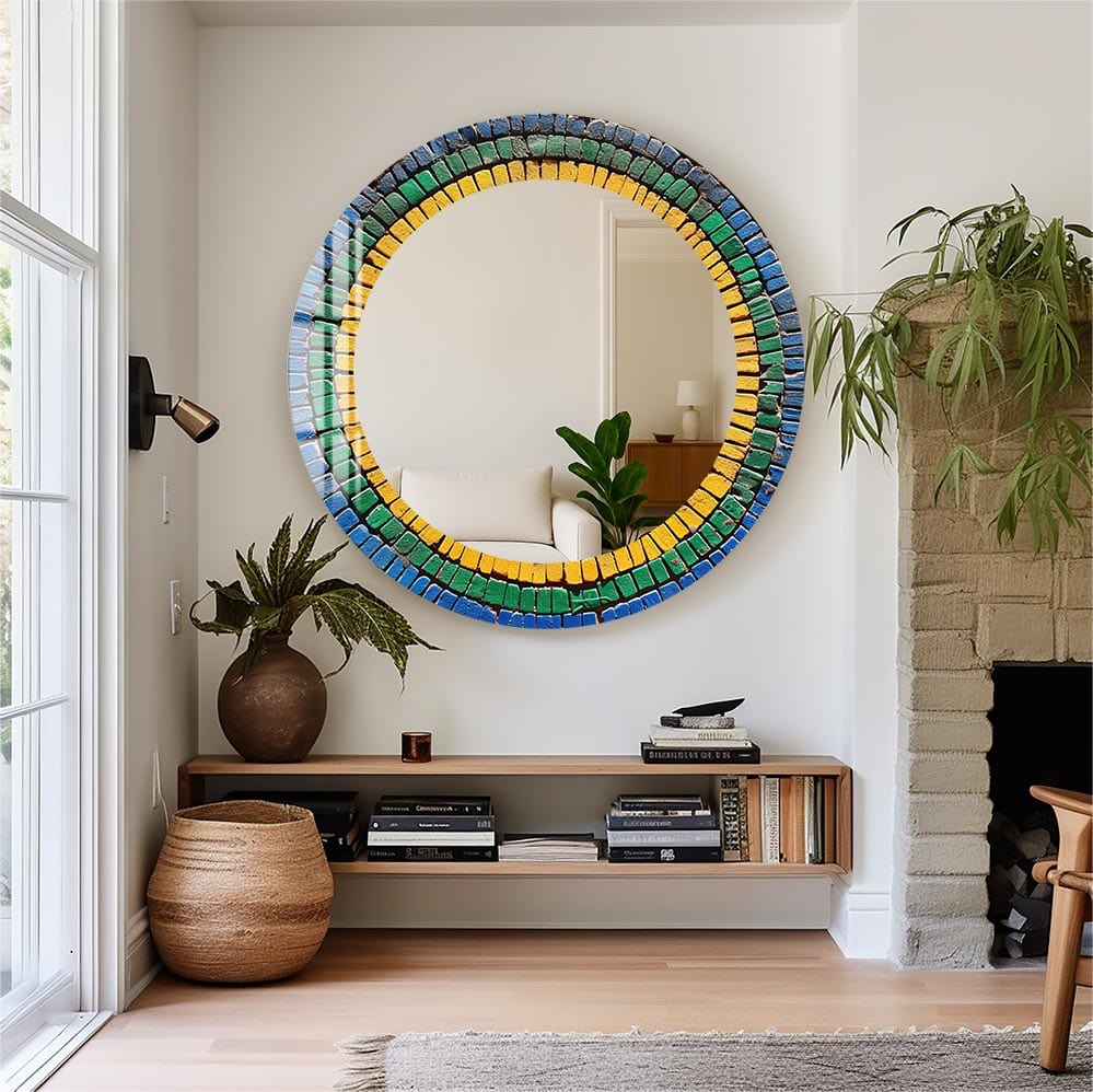 Artronauts Glass Print Mosaics - Tempered Glass Mirror