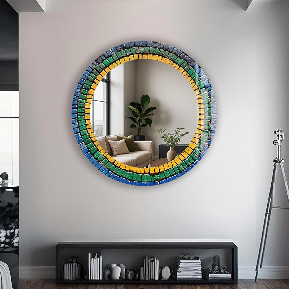 Artronauts Glass Print Mosaics - Tempered Glass Mirror