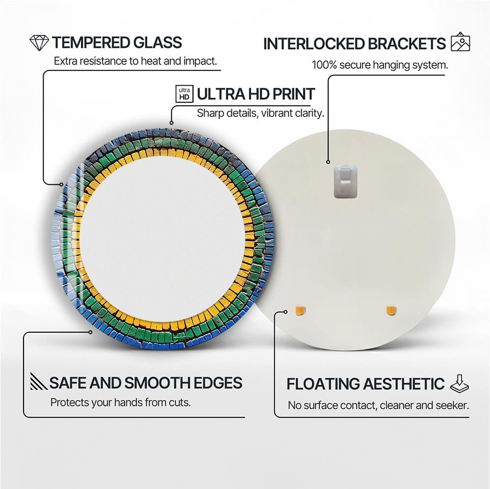 Artronauts Glass Print Mosaics - Tempered Glass Mirror