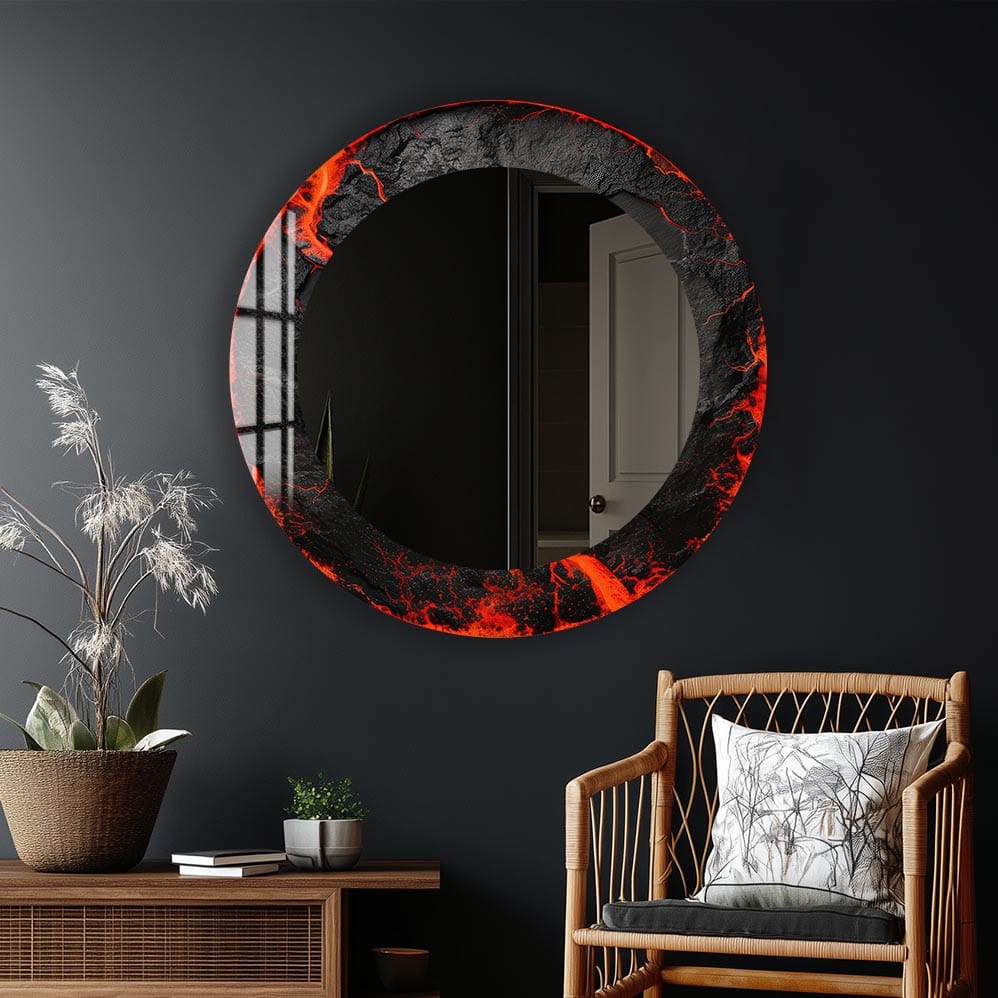 Artronauts Glass Print The Lava - Tempered Glass Mirror