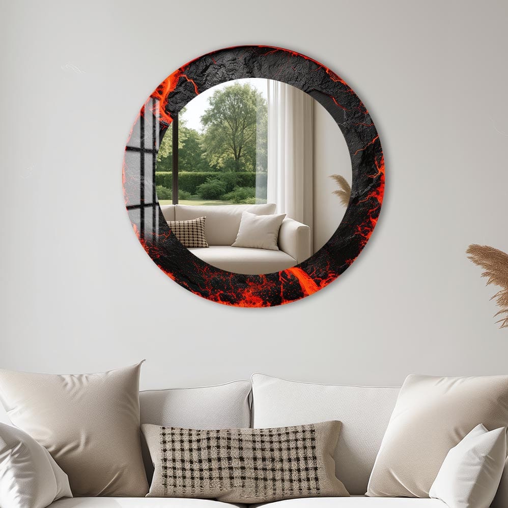 Artronauts Glass Print The Lava - Tempered Glass Mirror
