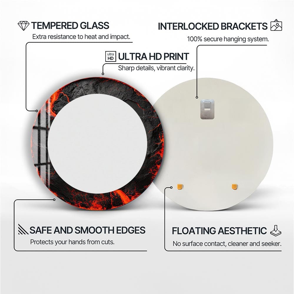 Artronauts Glass Print The Lava - Tempered Glass Mirror