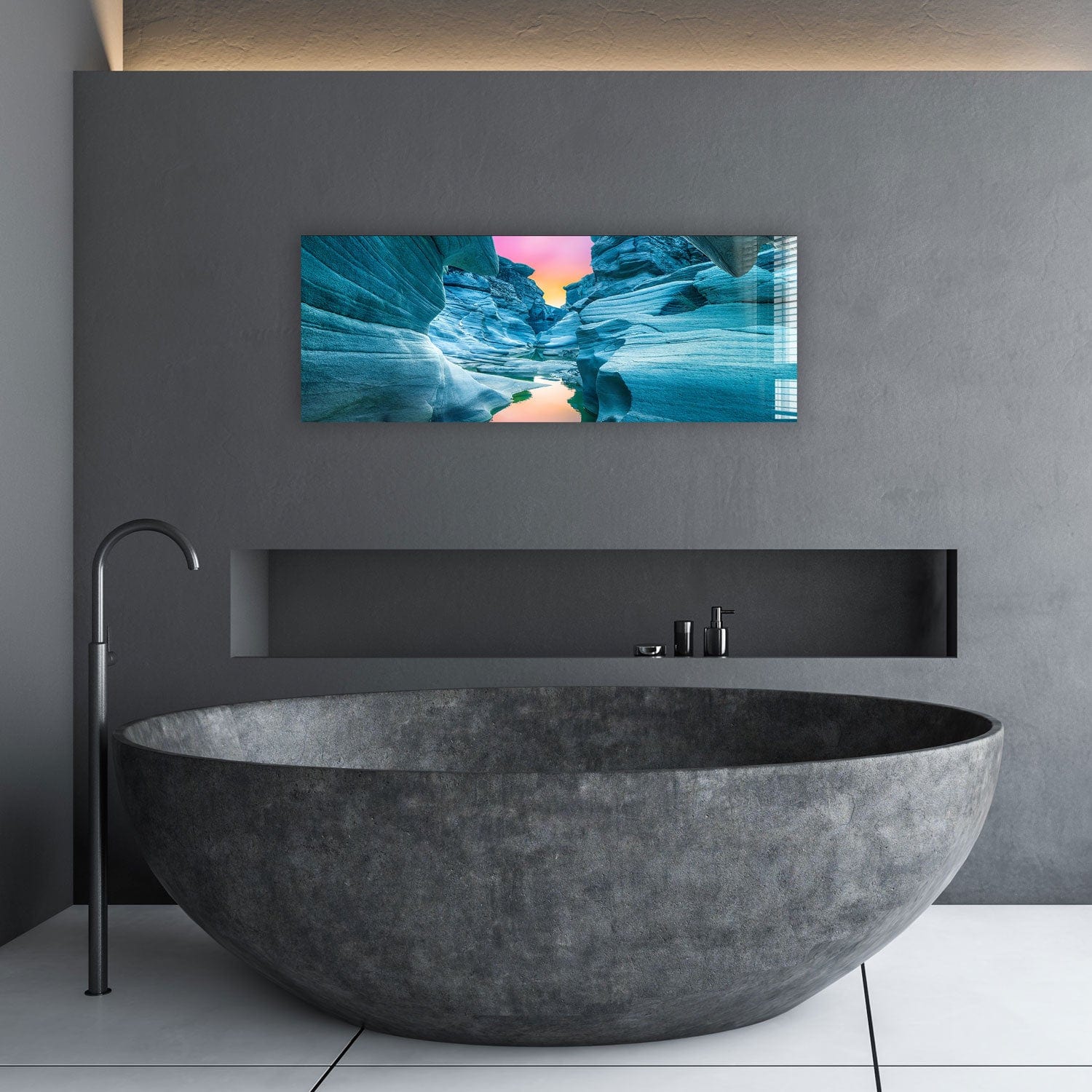 Artronauts Glass Print 92x36cm Tasyaran Valley - Panoramic