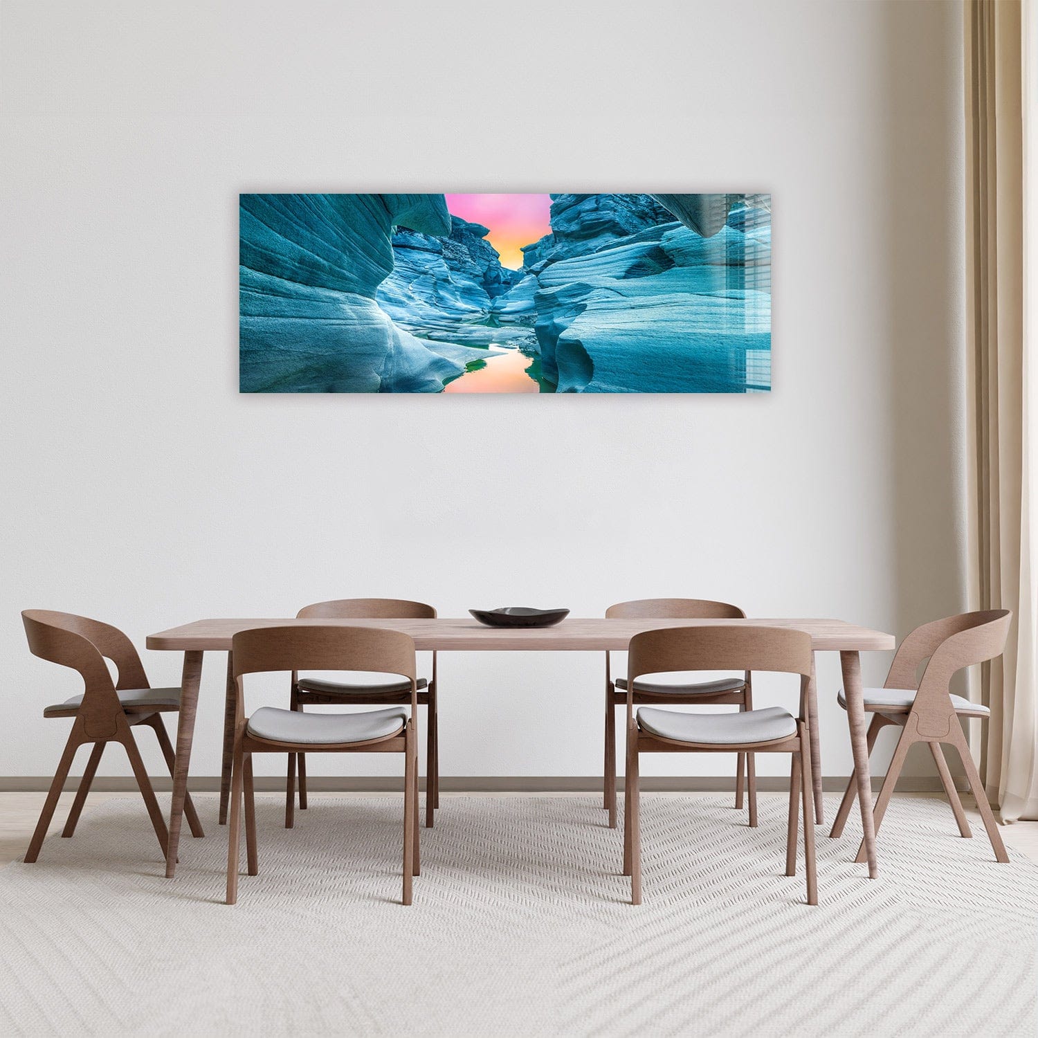 Artronauts Glass Print 92x36cm Tasyaran Valley - Panoramic