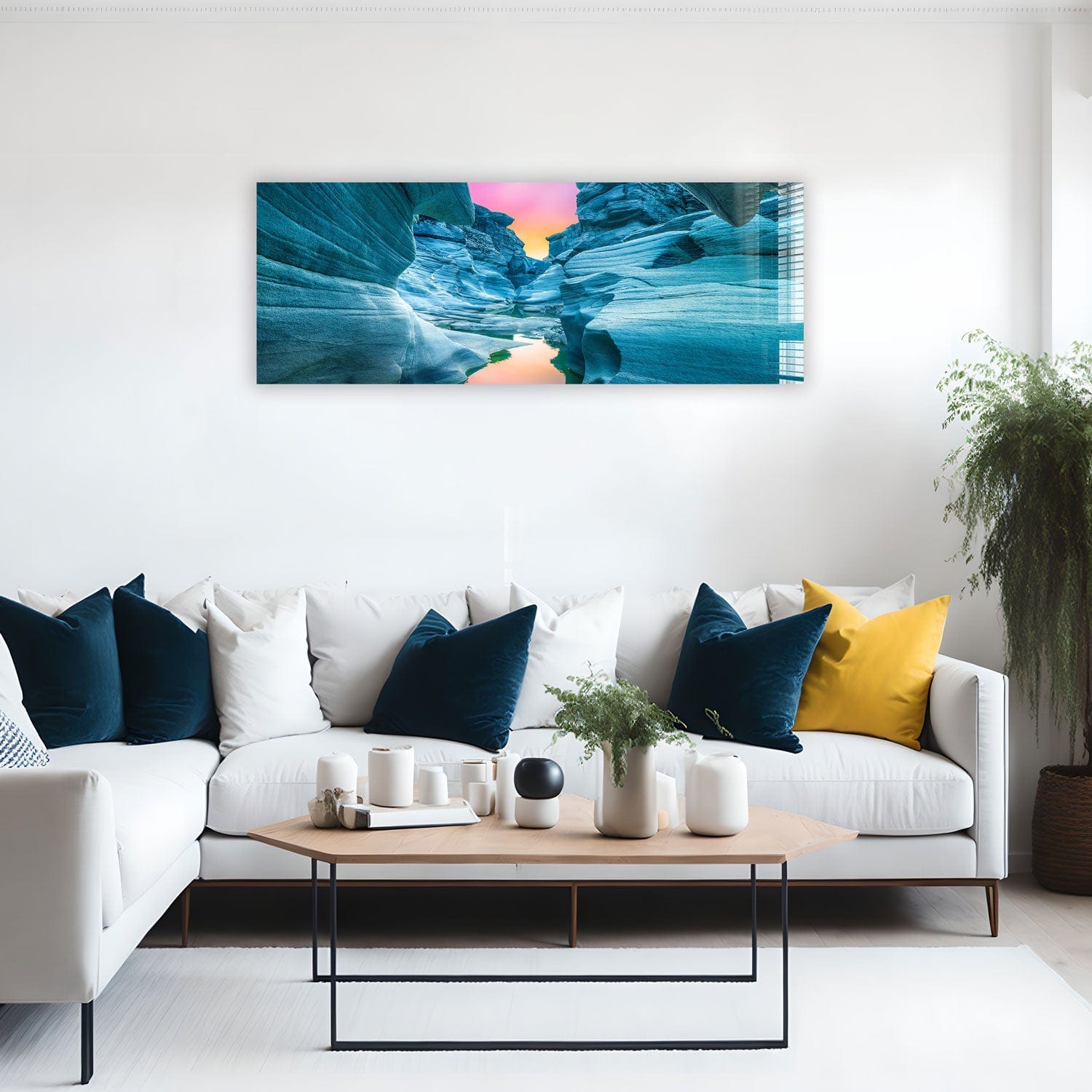 Artronauts Glass Print 92x36cm Tasyaran Valley - Panoramic
