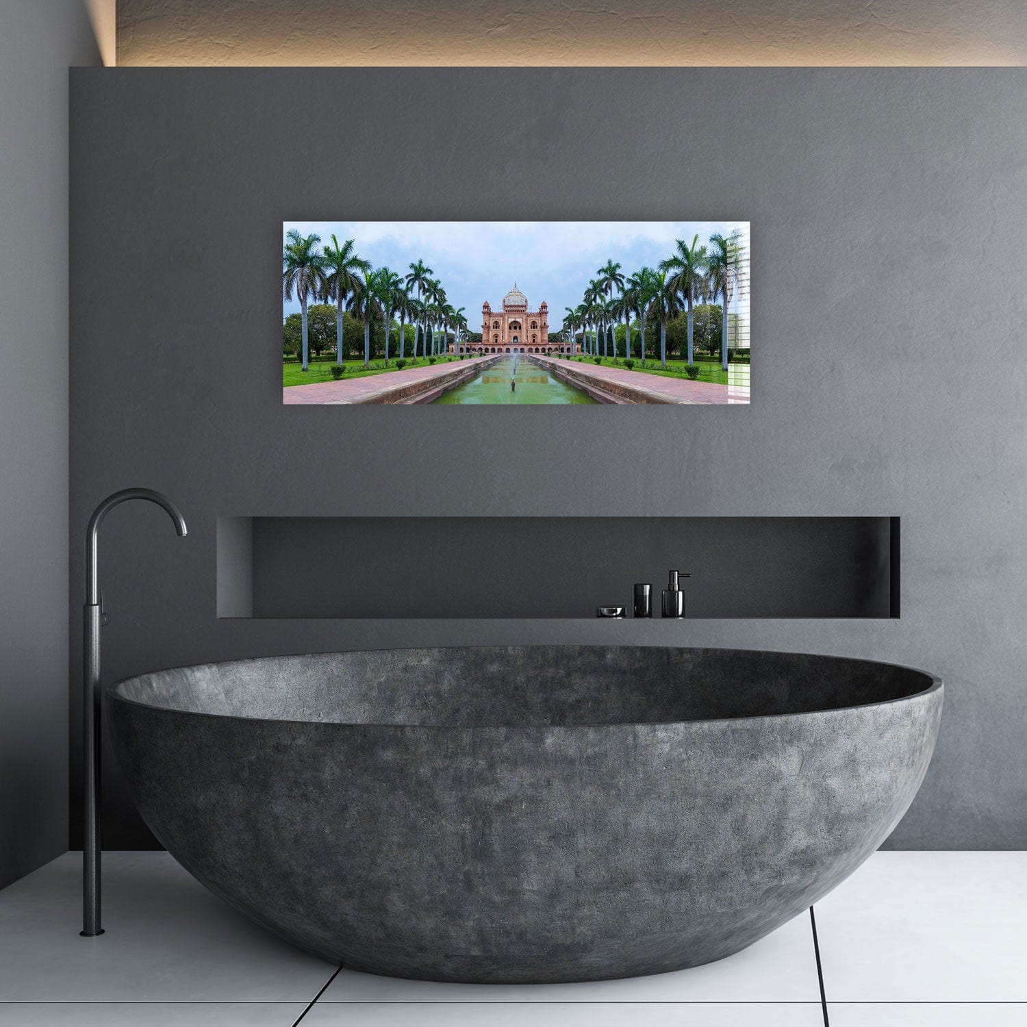 Artronauts Glass Print 92x36cm Taj Mahal - Panoramic