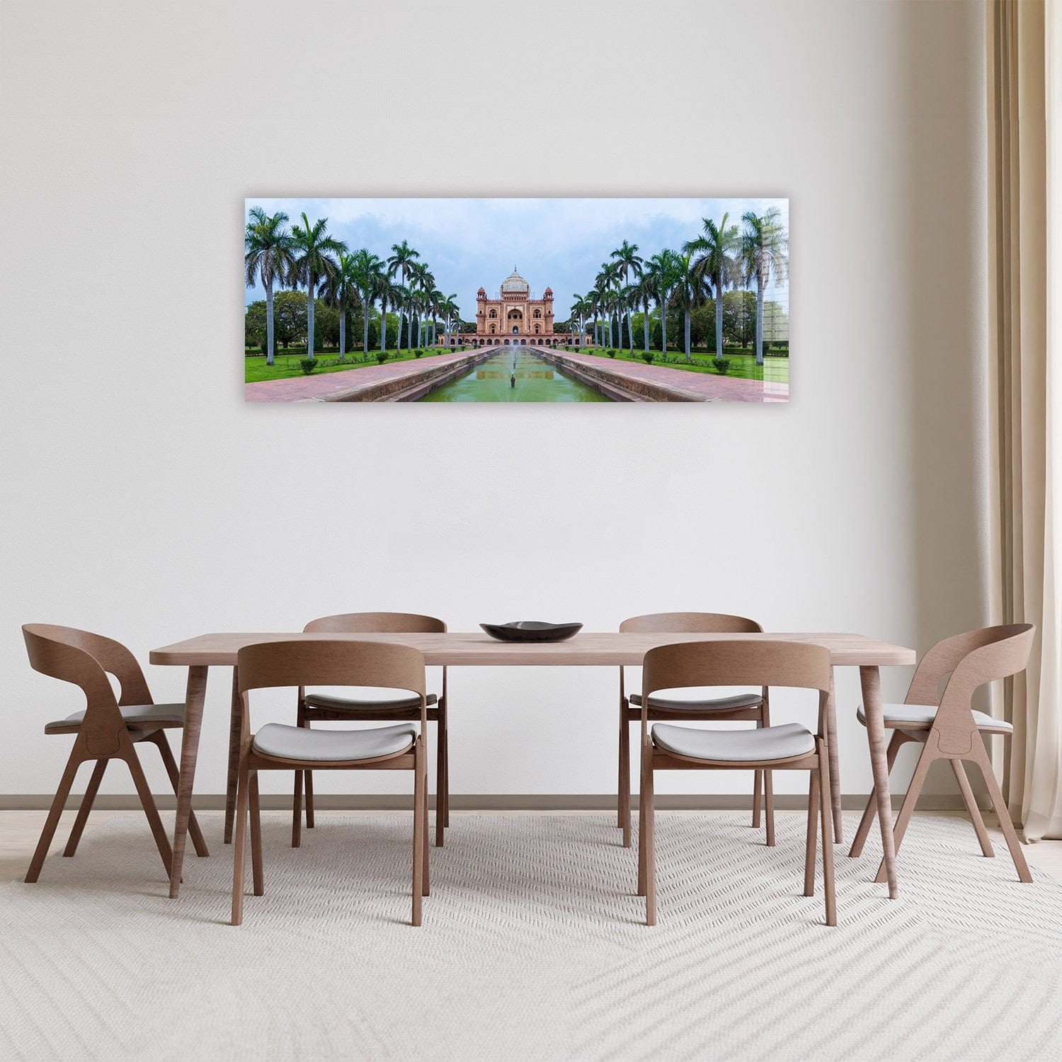 Artronauts Glass Print 92x36cm Taj Mahal - Panoramic