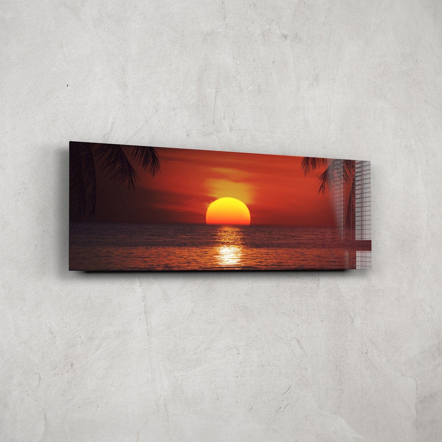 Artronauts Glass Print 92x36cm Sunset II - Panoramic