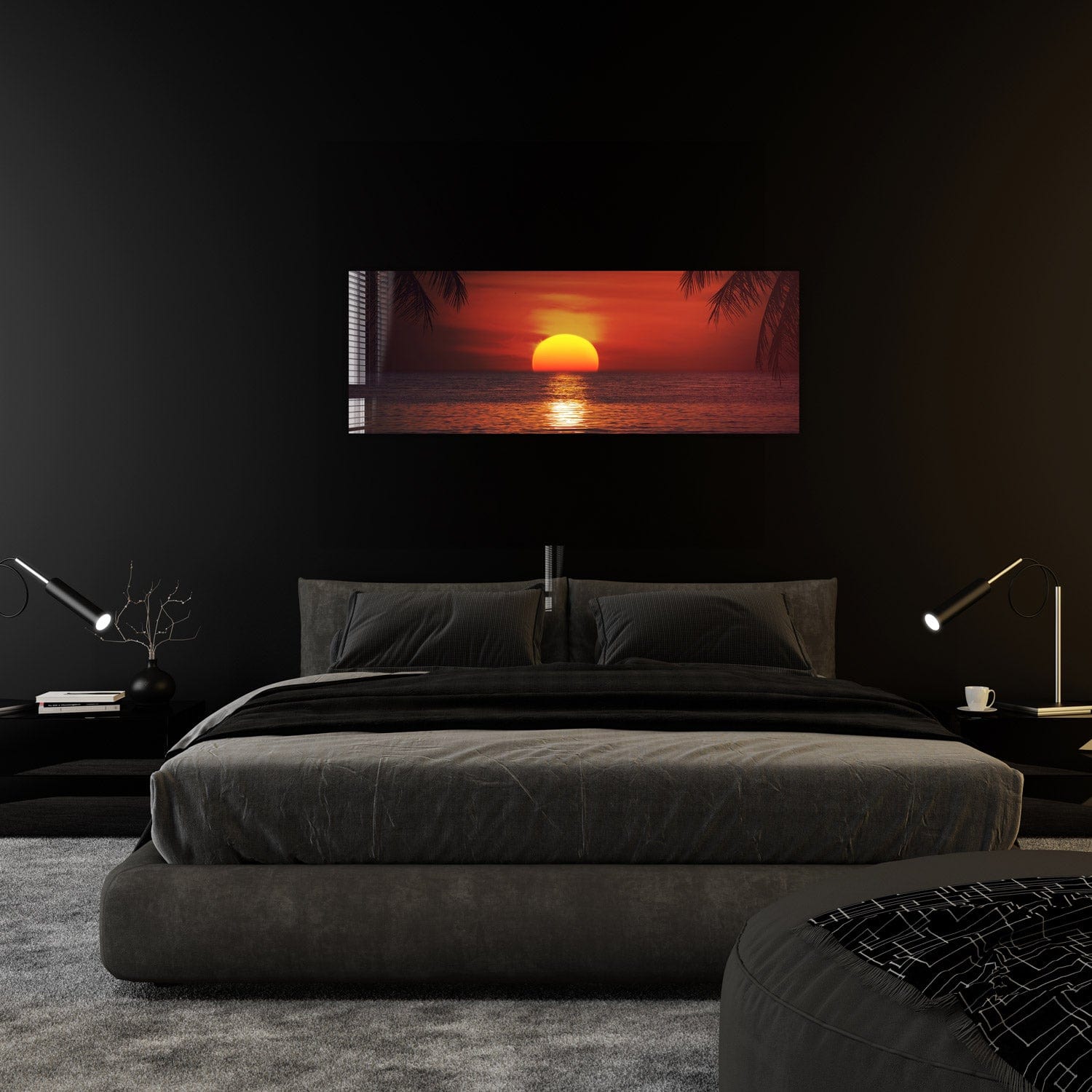 Artronauts Glass Print 92x36cm Sunset II - Panoramic