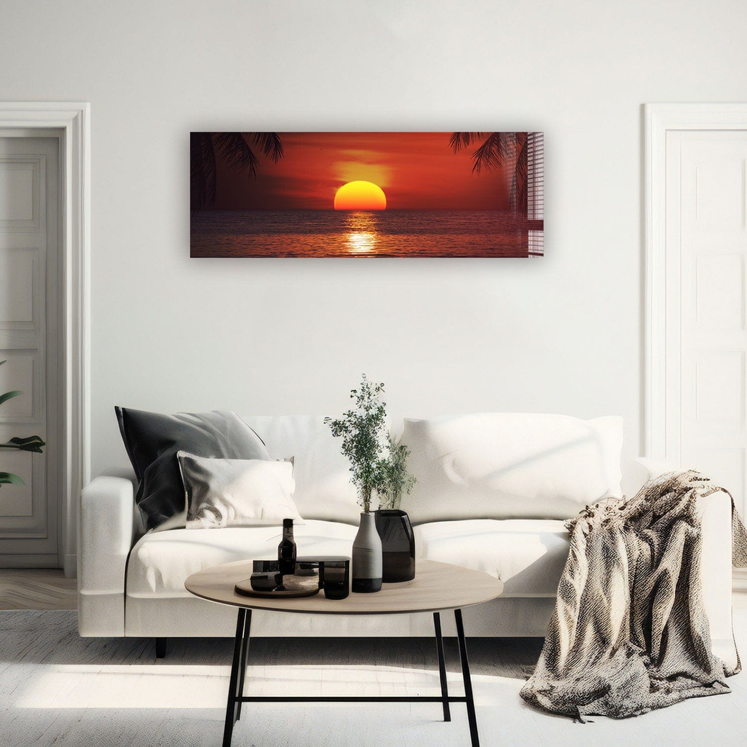 Artronauts Glass Print 92x36cm Sunset II - Panoramic