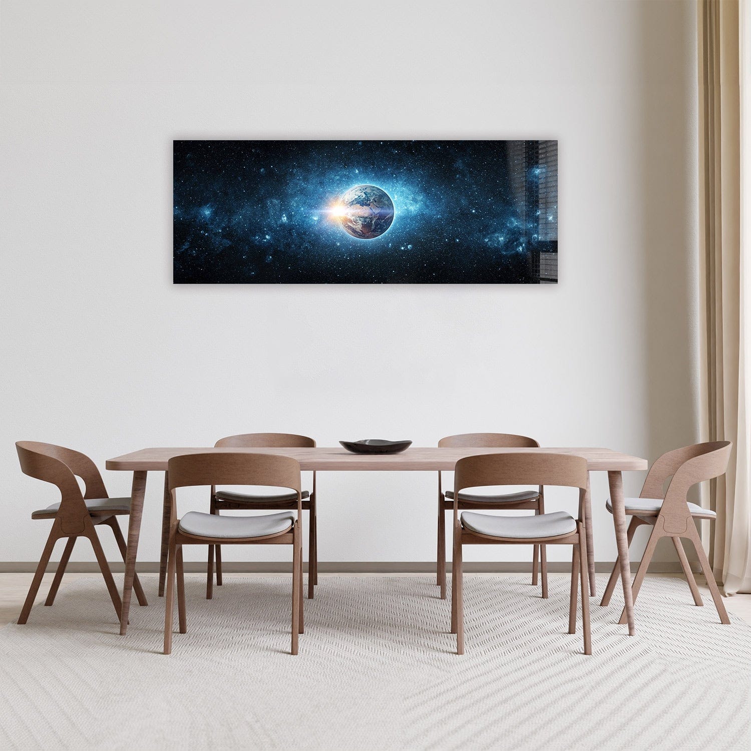 Artronauts Glass Print 92x36cm The Earth - Panoramic