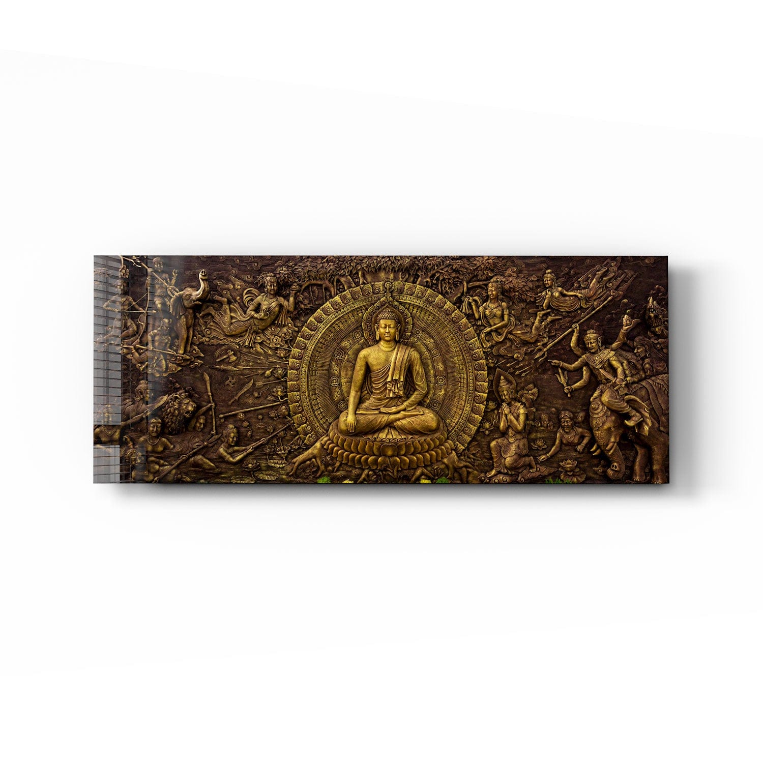 Artronauts Art Glass Print 92x36cm Buddha - Panoramic