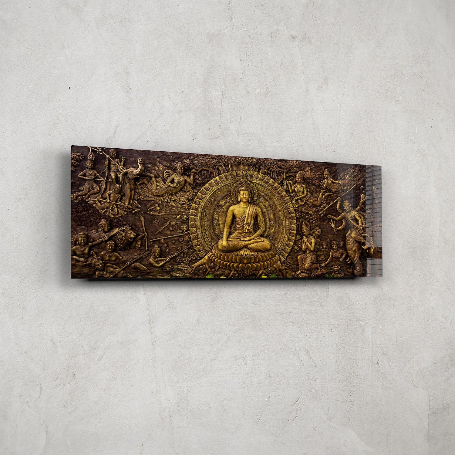 Artronauts Art Glass Print 92x36cm Buddha - Panoramic