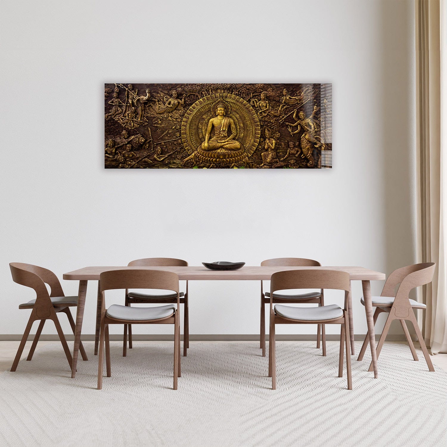 Artronauts Art Glass Print 92x36cm Buddha - Panoramic