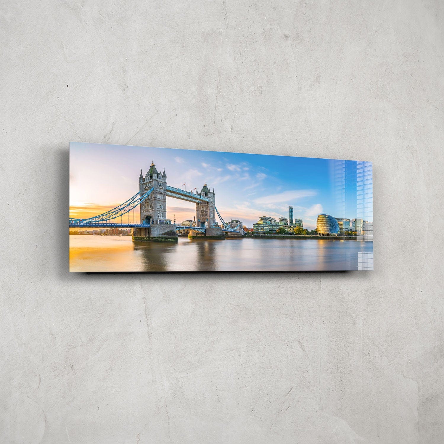 Artronauts Glass Print 92x36cm Tower Bridge, London - Panoramic