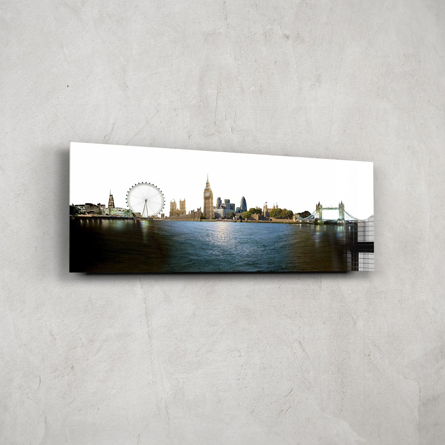 Artronauts Glass Print 92x36cm London - Panoramic