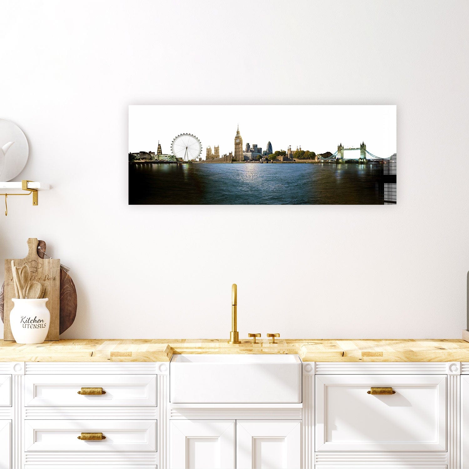 Artronauts Glass Print 92x36cm London - Panoramic