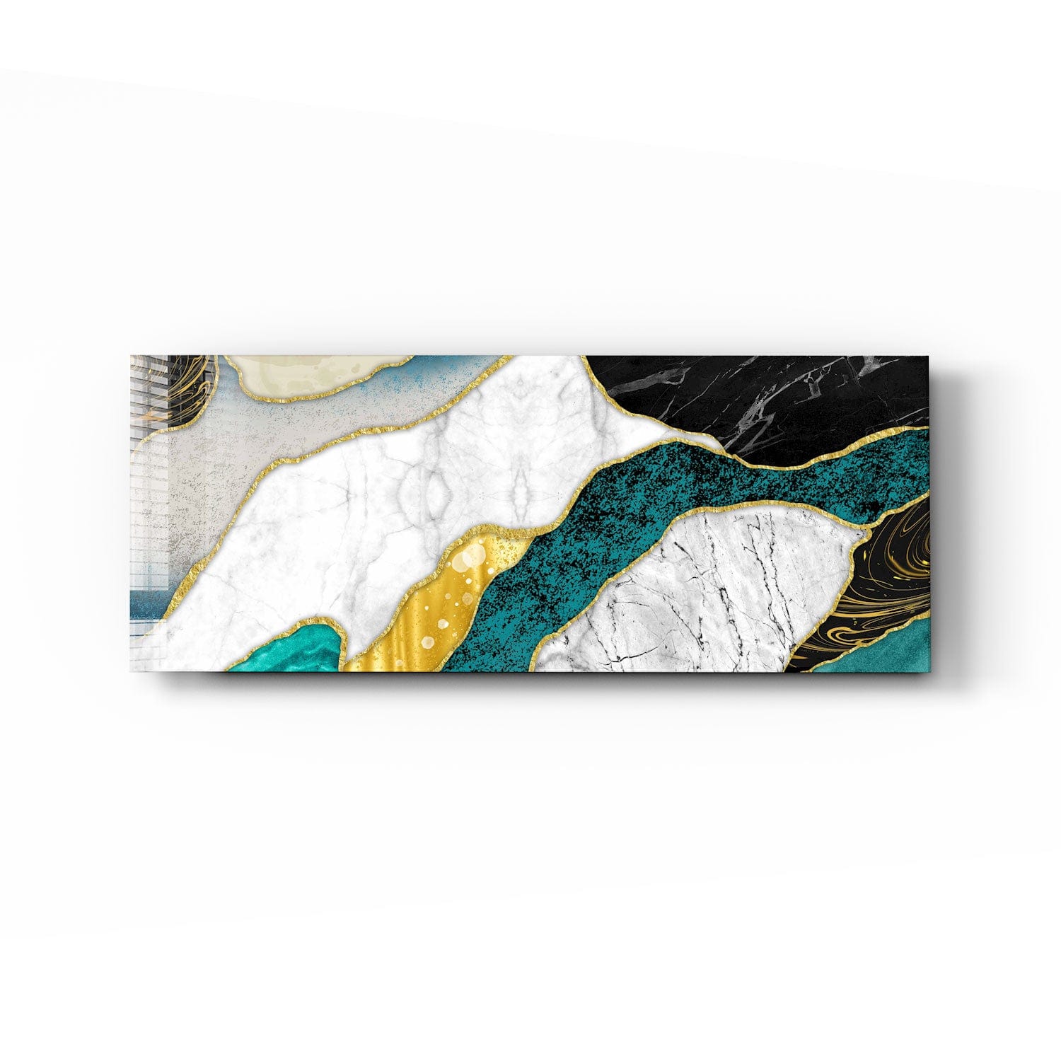 Artronauts Glass Print 92x36cm Marble Design - Panoramic