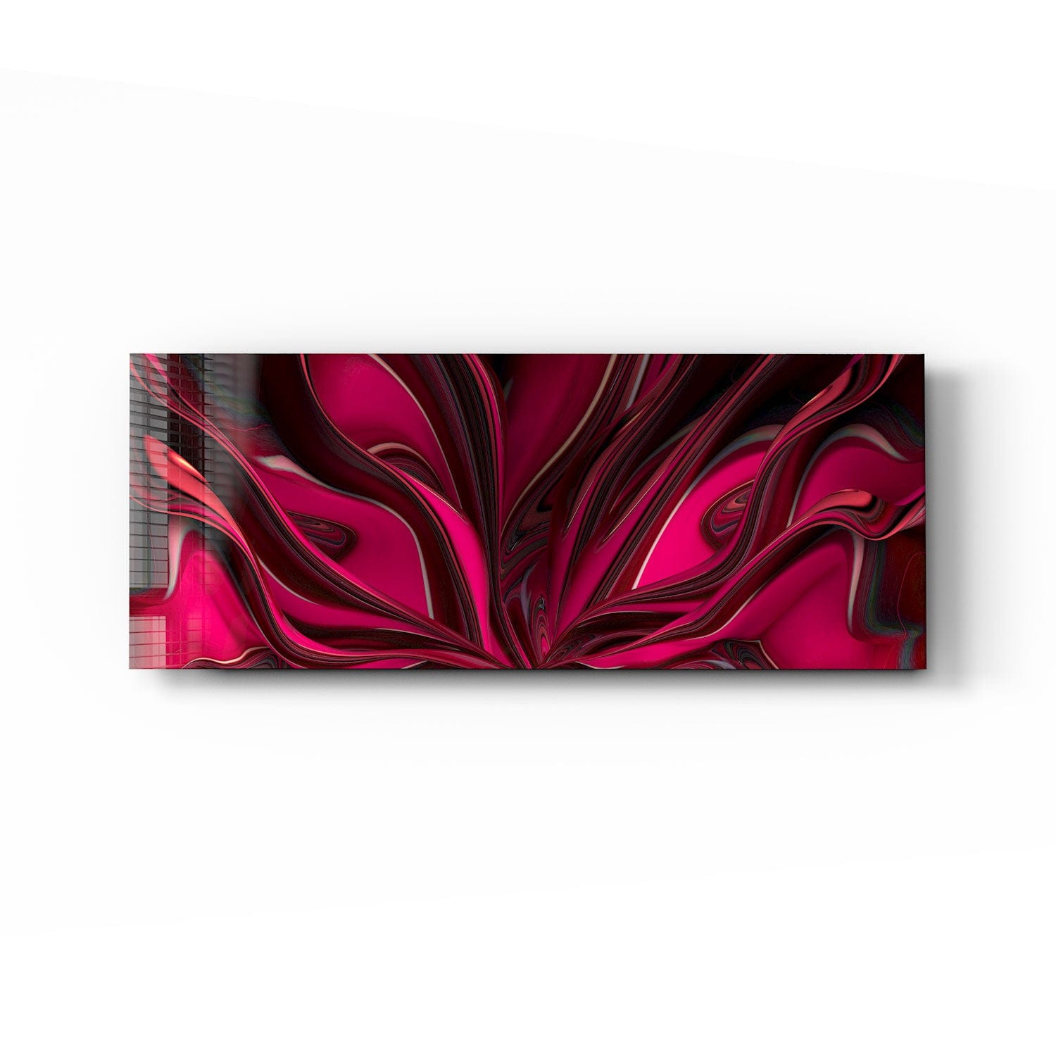Artronauts Glass Print 92x36cm Pinky Abstract - Panoramic
