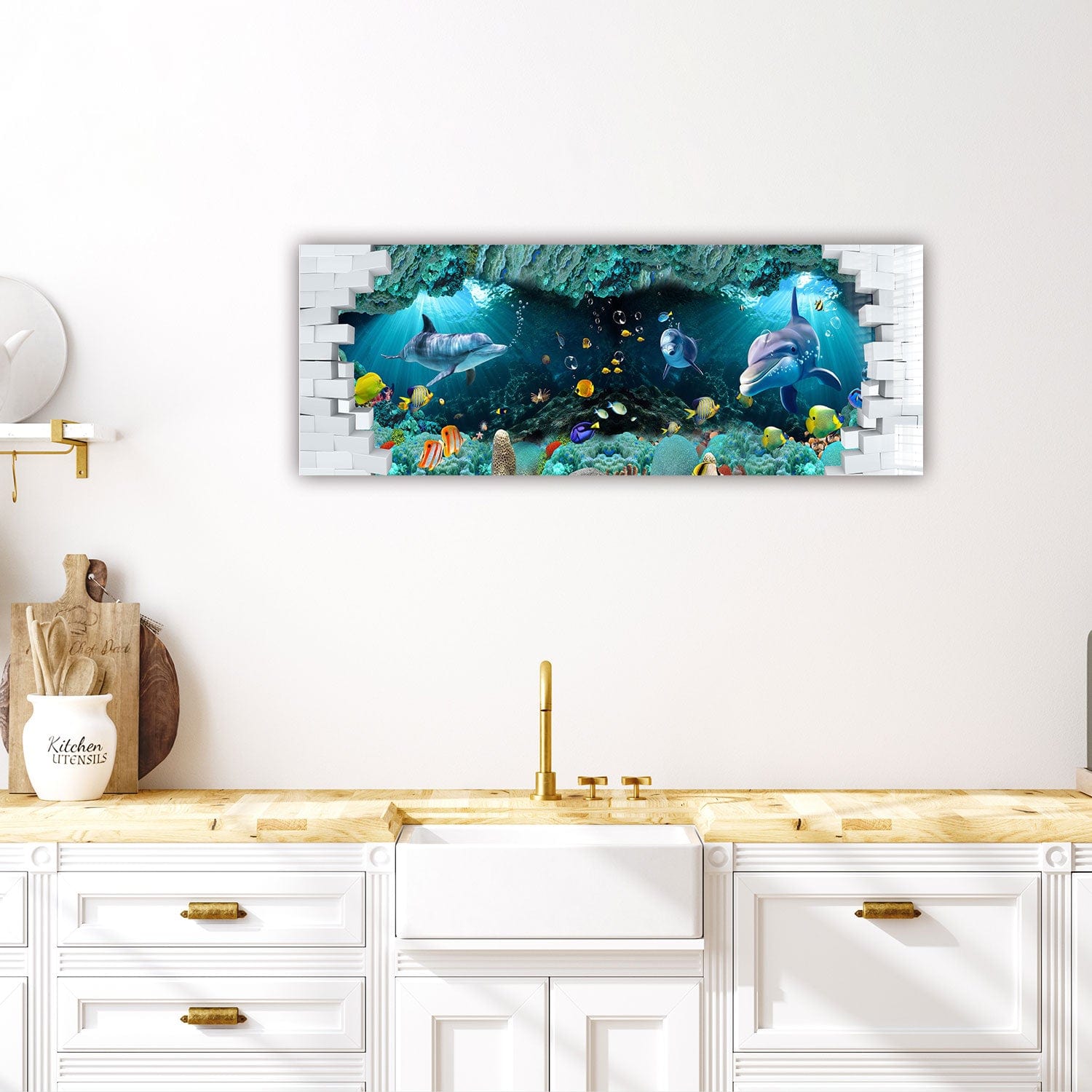 Artronauts Glass Print 92x36cm Under The Sea - Panoramic