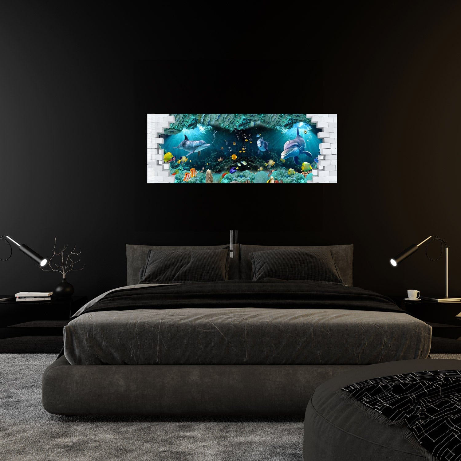 Artronauts Glass Print 92x36cm Under The Sea - Panoramic