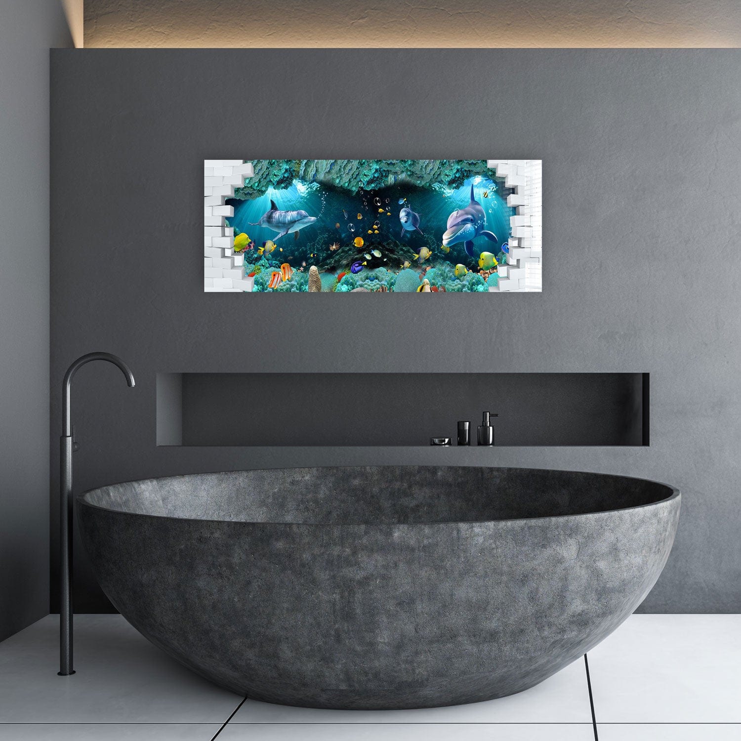 Artronauts Glass Print 92x36cm Under The Sea - Panoramic