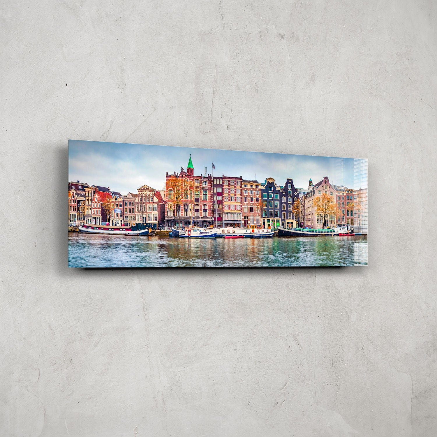 Artronauts Glass Print 92x36cm Amsterdam - Panoramic