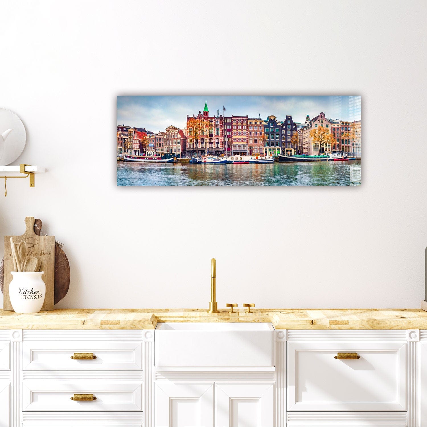 Artronauts Glass Print 92x36cm Amsterdam - Panoramic