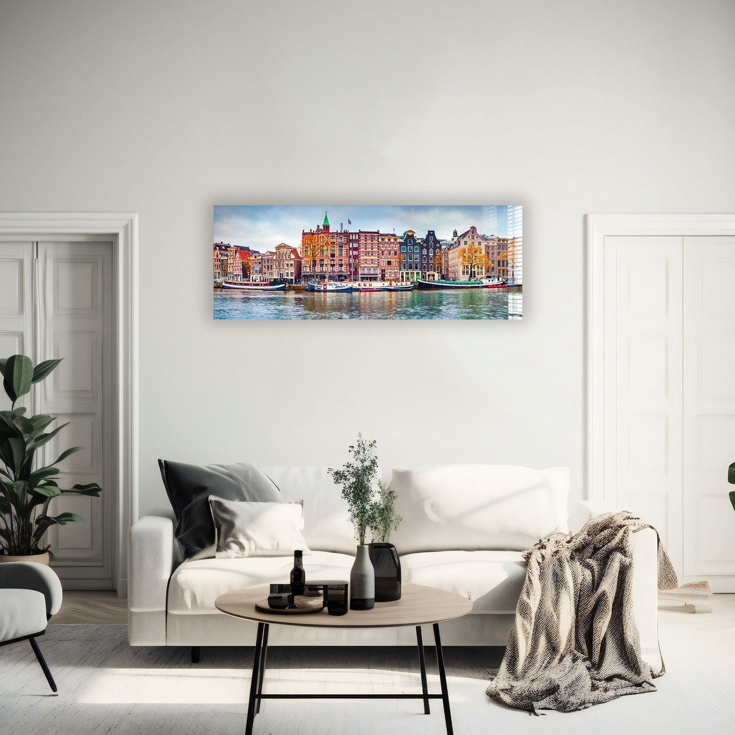 Artronauts Glass Print 92x36cm Amsterdam - Panoramic