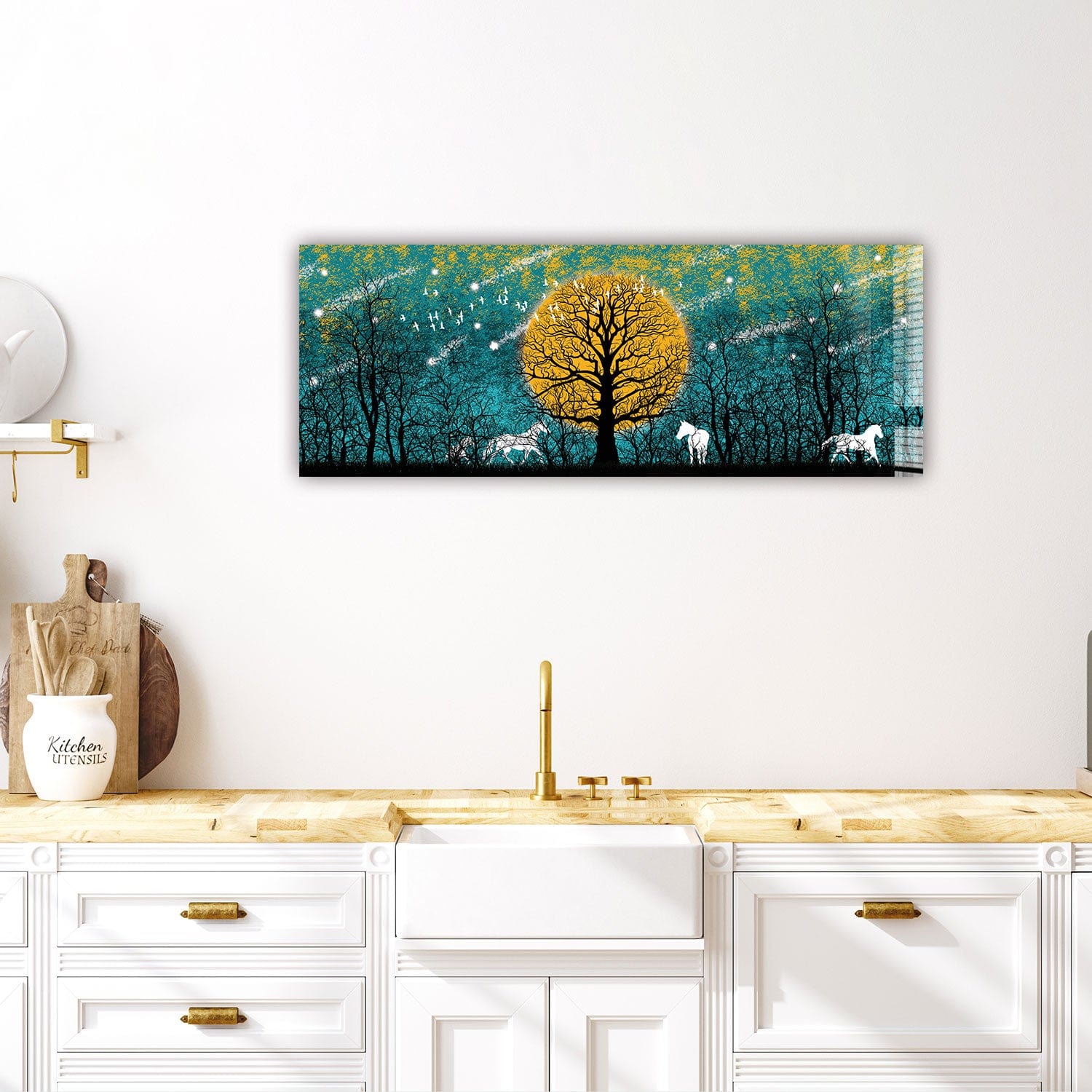 Artronauts Glass Print 92x36cm Sunrise - Panoramic