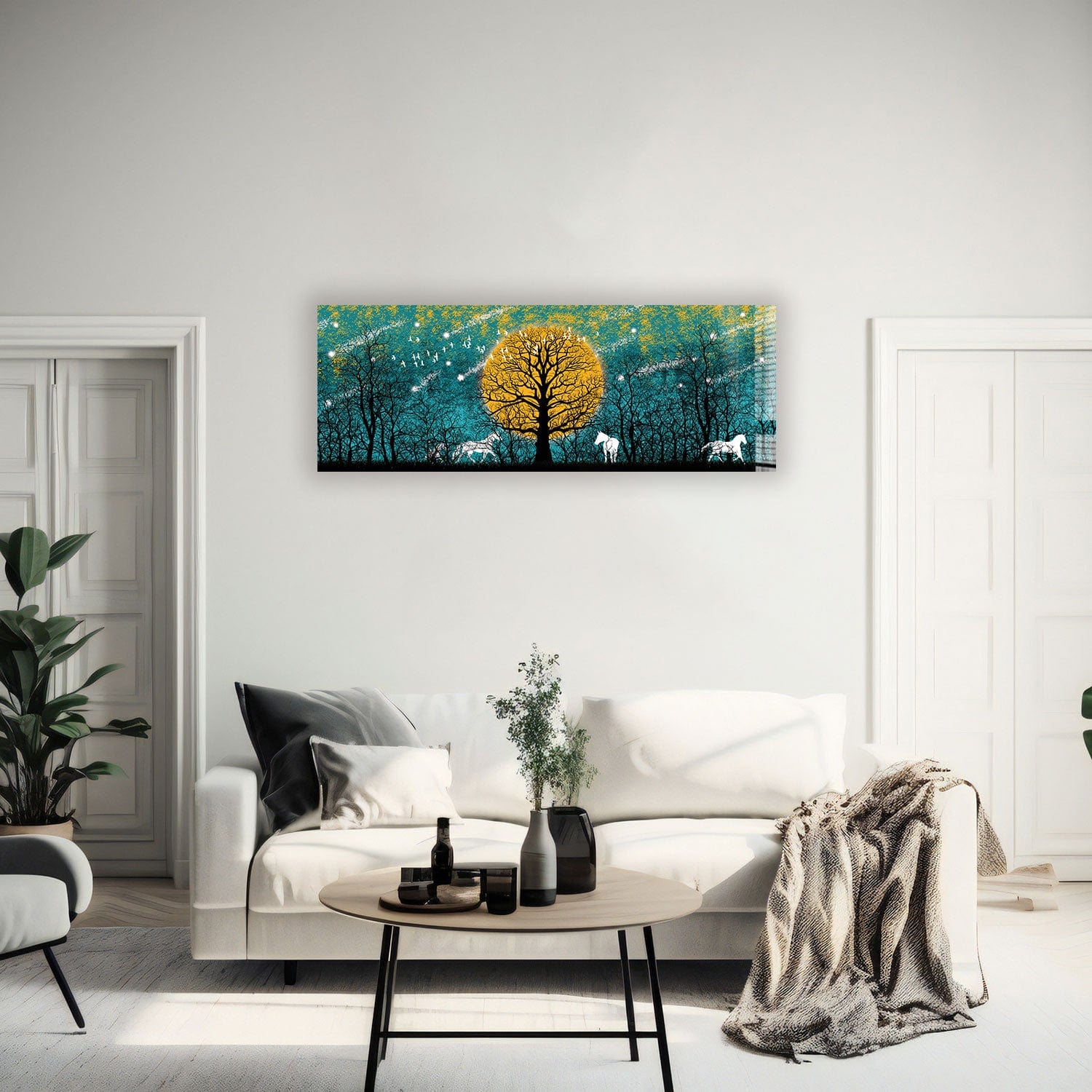 Artronauts Glass Print 92x36cm Sunrise - Panoramic