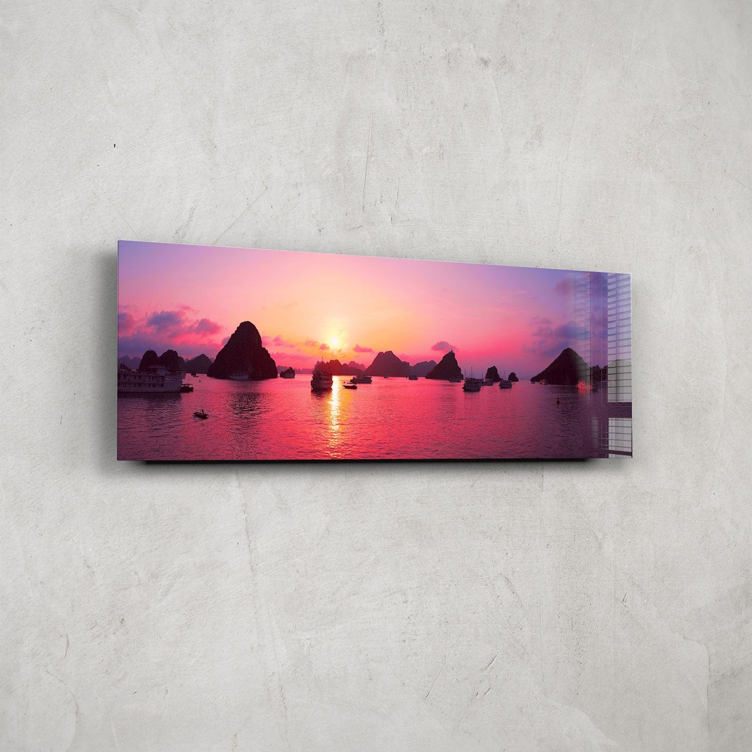 Artronauts Glass Print 92x36cm Chasing Sunset - Panoramic