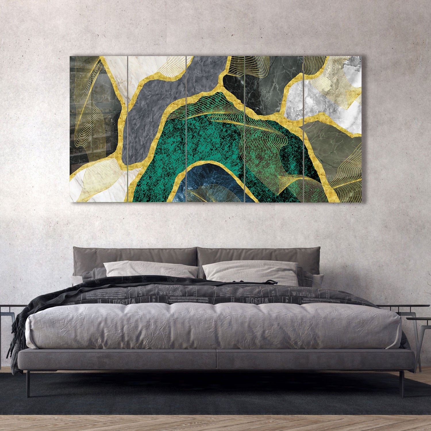 Artronauts Glass Print 92x180 cm | 36.5"x71.5" Luxury Marble