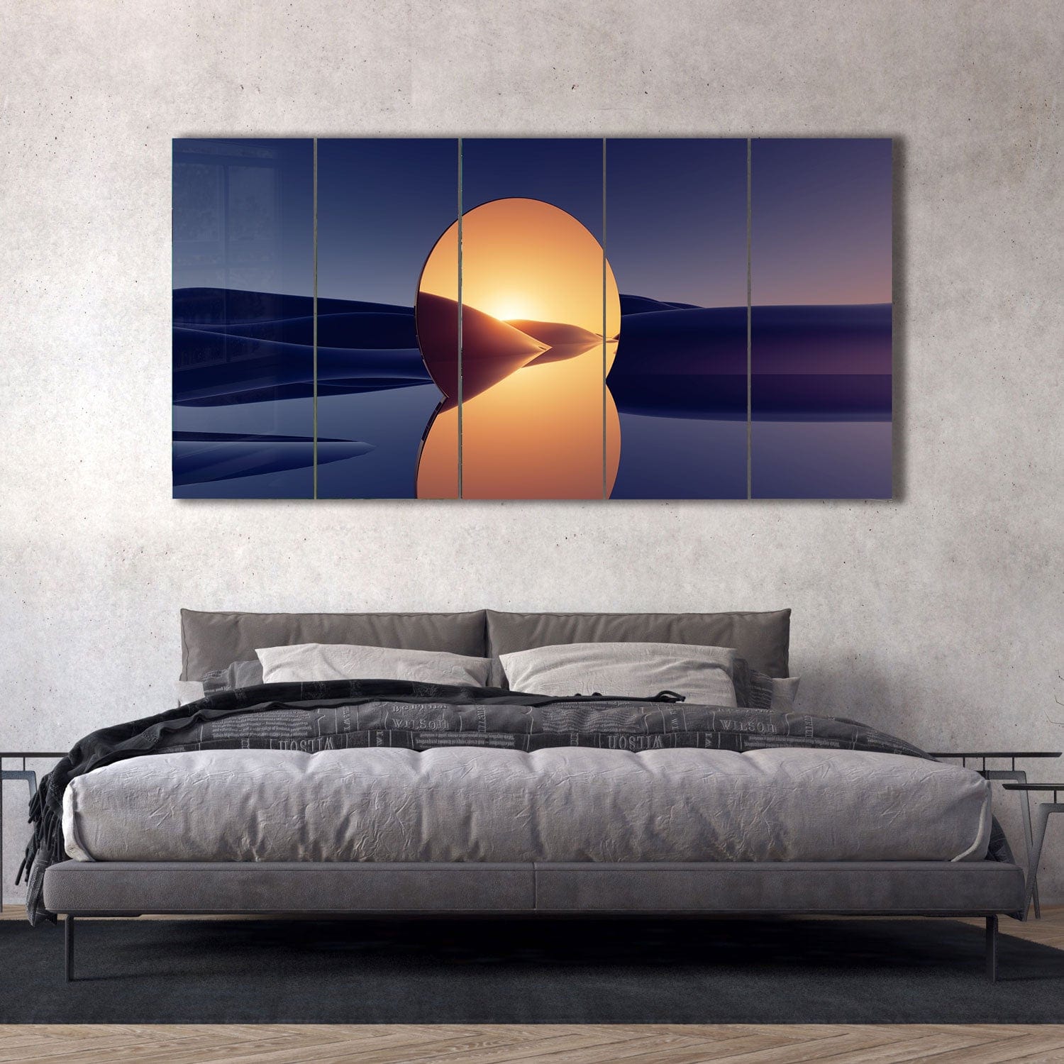Artronauts Glass Print 92x180 cm | 36.5"x71.5" Sunset Mirror