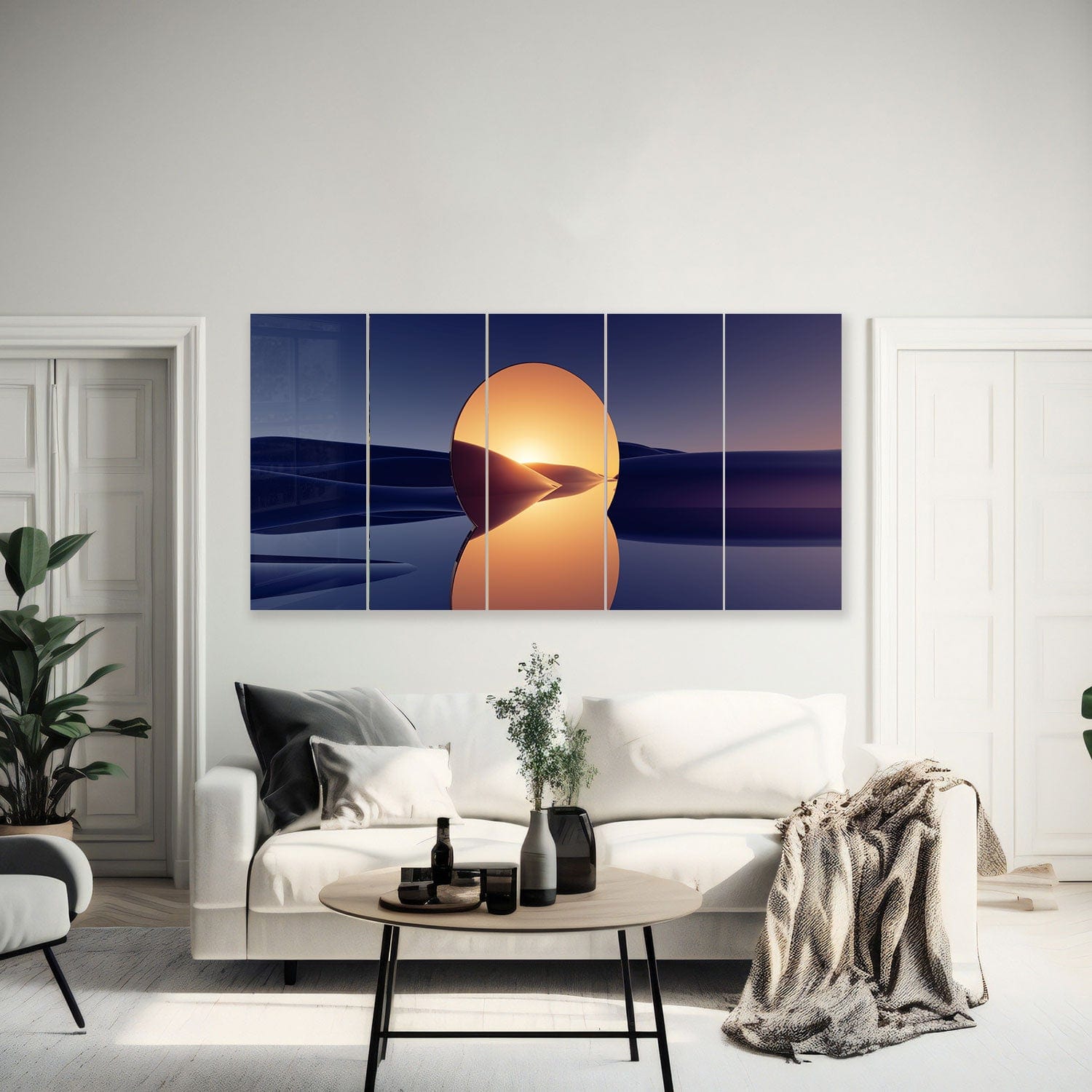 Artronauts Glass Print 92x180 cm | 36.5"x71.5" Sunset Mirror