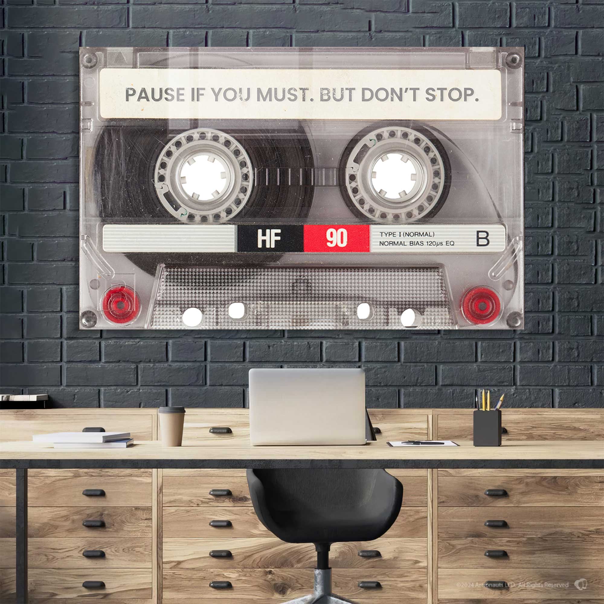 Artronauts Glass Print Pause If You Must - Tempered Glass Wall Art