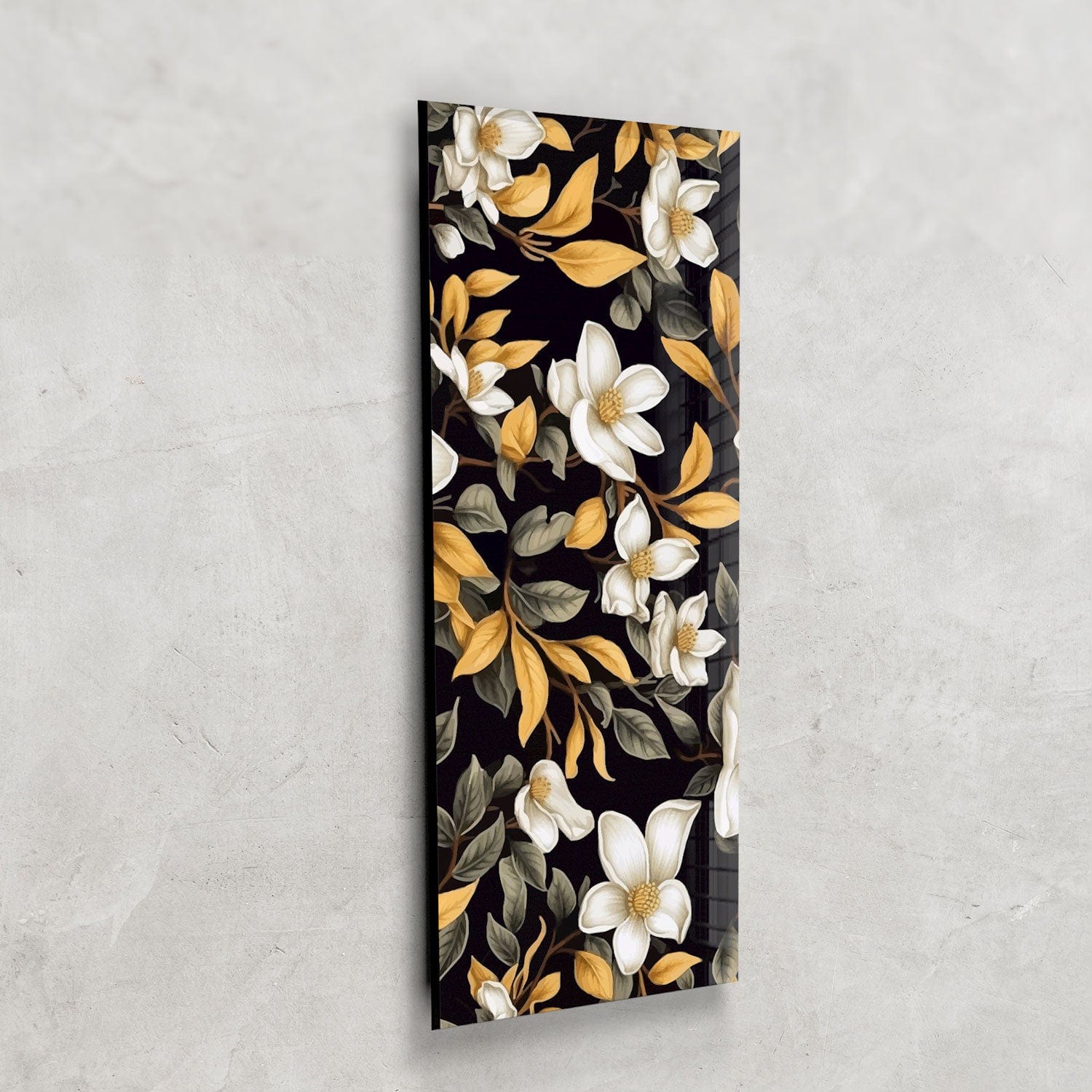 Artronauts Glass Print 92x36cm Soft Flowers - Panoramic
