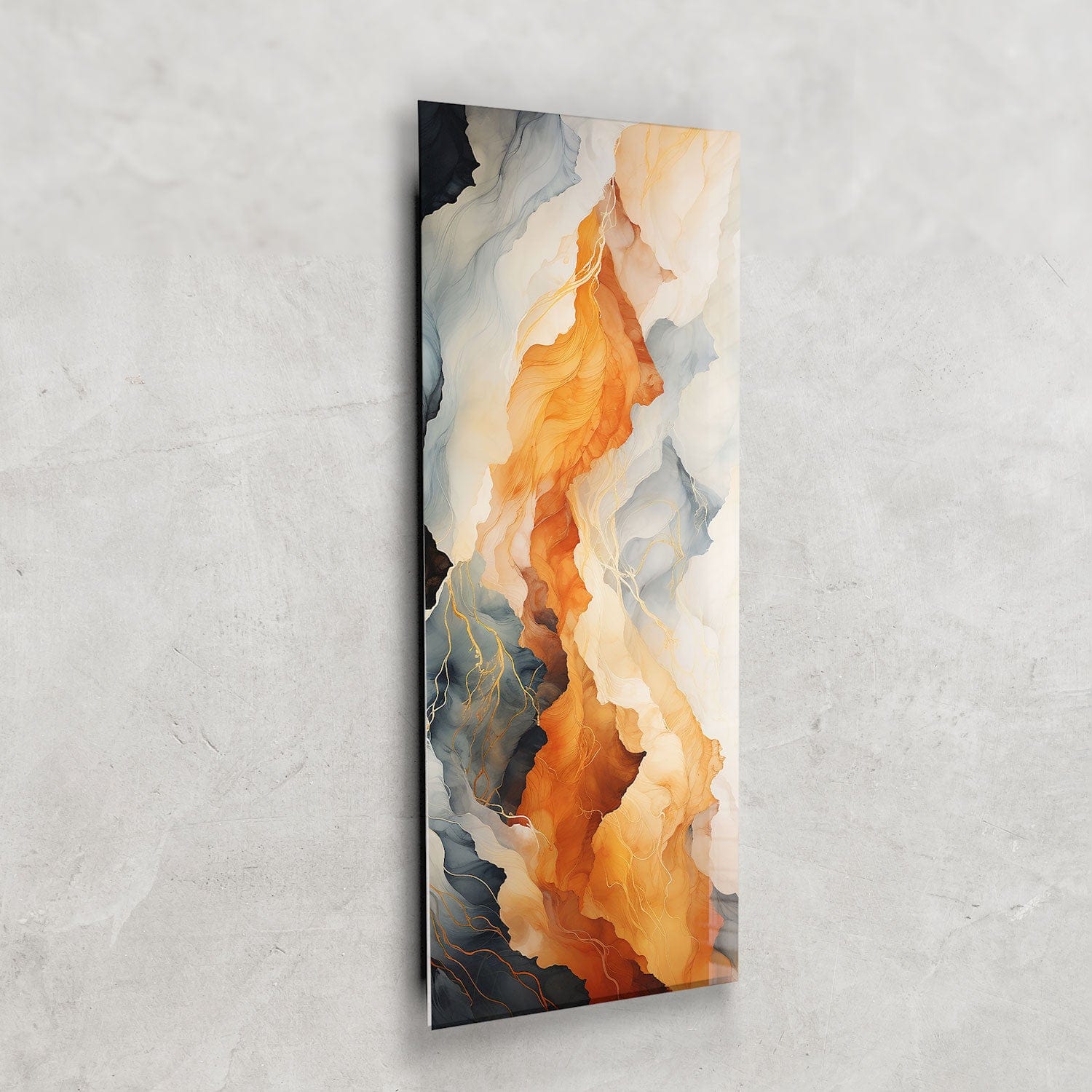 Artronauts Glass Print 92x36cm Golden Chaos - Panoramic